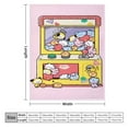 BT21 Soft Anime Throw Blanket, Durable Manga Flannel Blanket