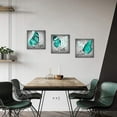 thumbnail image 2 of Butterfly Wall Art Teal Green Butterfly with Daisy Inspirational Quotes Love Hope Faith Pictures Framed Modern Butterfly Canvas Art Decor Hanging for Girls Living Room Bedroom Office Home, 2 of 6