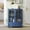 Blue, variant on Leumius Minimalist White Buffet Cabinet with Double Glass Doors and Drawer, Modern Wooden Storage Sideboard Cupboard for Living room Dining Room Hallway Entryway