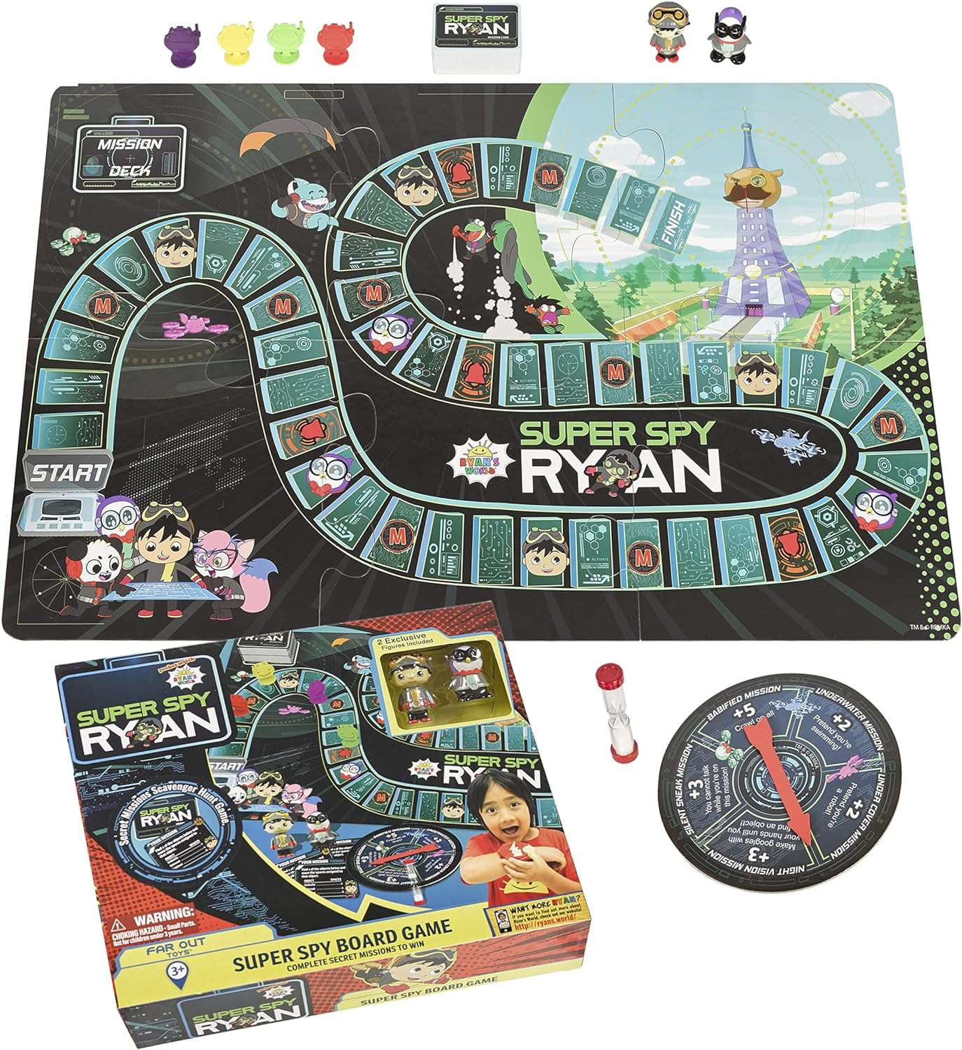 Ryan's World Super Spy Ryan Super Spy Board Game