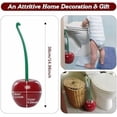 thumbnail image 5 of Creative Cherry-Shaped Toilet Brush with Holder & Long Handle, Thick Bristle Bathroom Cleaning Tool for Deep Clean, Rust Resistant & Leakproof - Red, 5 of 7