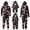 Black_001, variant on QTSHPN Family Christmas Pajamas Matching Sets Christmas Print Hooded Loungewear Sleepwear Set Pajamas