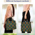 thumbnail image 4 of FORMRS Womens Corduroy Tote Bag Crossbody Shoulder Purse Handbag with Detachable Strap, Blue Art Sunflowers, 4 of 7