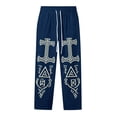 thumbnail image 4 of CONZONE Men's Baggy Viking Sweatpants Wide Leg Sweat Pants for Men Trendy Elastic Waist Drawstring Norse Mythology Graphic Y2K Soft Casual Joggers Pant With Pockets, 4 of 4