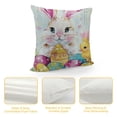 thumbnail image 4 of Nawypu  Happy Easter Throw Pillow Covers  Easter Eggs Bunny Spring Decorative Pillows Soft Cushion Cases for Couch Sofa Bed Home Decor Set of, 4 of 5