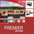 thumbnail image 1 of Premier 16 Piece Outdoor Wicker Patio Furniture Package PREMIER-06a-S6K, 1 of 3