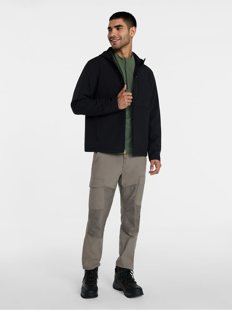 Ozark Trail Men's & Big Men's Softshell Jacket with Hood, Sizes S