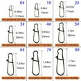 thumbnail image 2 of czcpp-Fishing Duo-Lock Snaps,50pcs/100pcs Stainless Steel Fishing Swivel Nice Snaps High Strength Fishing Snap Clips Hooks Lure Connector Test 48LB to 176lb, 2 of 4