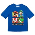 thumbnail image 2 of Nintendo Super Mario Bros Boys Swim Wear Rash Guard Set Super Mario 2 Piece Set Boys Swimsuit Boys Rash Guard Boy Swim Trunks (Sizes 4-12), 2 of 10