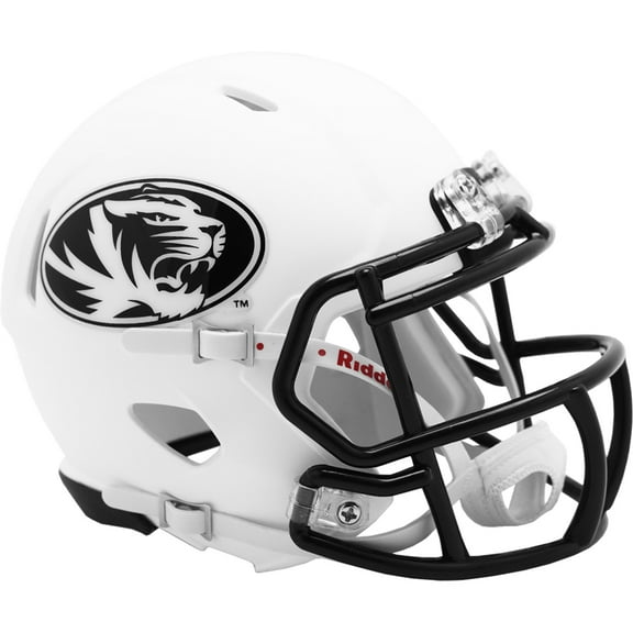 Missouri Tigers Matte White Riddell NCAA Speed Mini Helmet