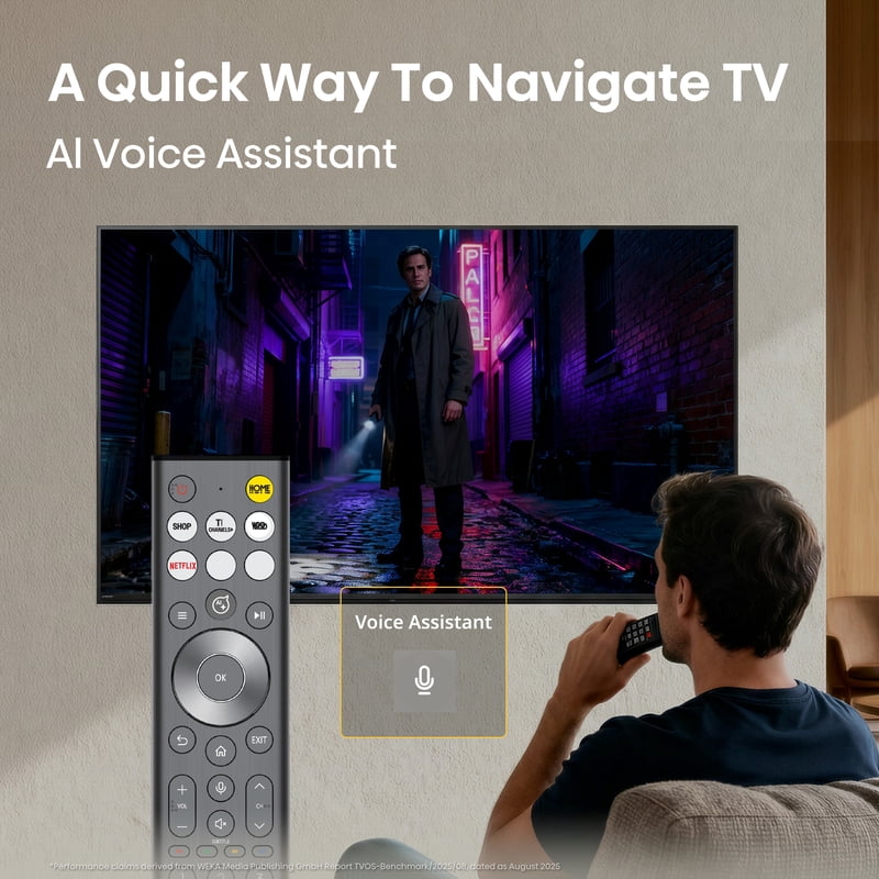 Hisense 65" U6 Pro Series Mini-LED 4K UHD Vidaa Smart TV (65U6SV Pro, 2026 Model) - Hi - QLED MiniLED, Native 144Hz, HDR10+, Dolby Vision IQ, Dolby Atmos, Built-in Subwoofer gallery view