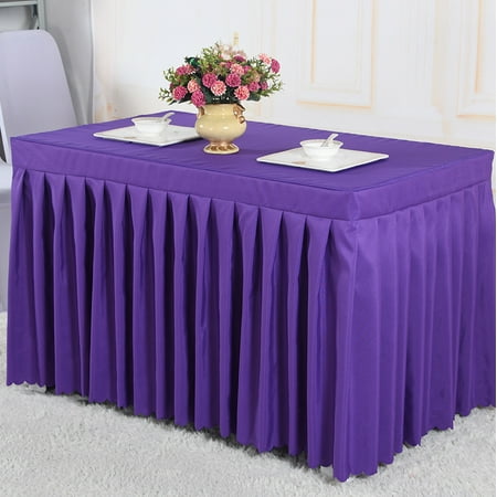 

Touiyu Rectangular Tablecloth Spandex Table Skirt Stretch Fitted Table Cover for Conference Banquet Wedding Banquet Trade Show