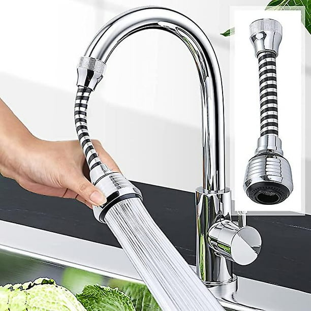 Accesorio para cabezal de rociador de grifo de cocina Giratorio 360 Cabezal de grifo de cocina movible Amplificador de alta presion platos faciles