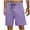 Purple, variant on BXINGOHAI Mens Pajama Shorts Sleep Shorts Soft Comfy Breathable Lounge Pants with Pockets Green,M