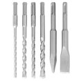 thumbnail image 1 of 6Pcs Dril Bit Set with Point Chisel Flat Chisel High Hardness Rapid Cutting Speed Drill Bit for Brick, 1 of 5