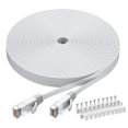 thumbnail image 1 of Cable Ethernet BUSOHE Cat6 de 9,1 m (30 pies), blanco, para ordenador, 1 of 7