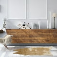 thumbnail image 4 of Faux Cowhide Mini Caramel Cream Mix Accent Rug, 4 of 6