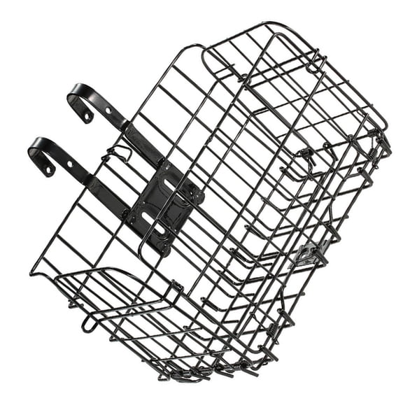 Hemoton Bike Front Basket Large Capacity Bike Basket Metal Basket Bike Vegetable Basket Bike Handlebar Accessory