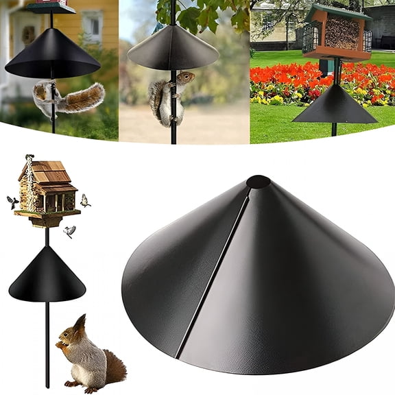 ACDANC Upgrade Squirrel Baffle for Protecting Hanging Bird Feeders and Bird Houses Wrap Around Squirrel Baffles,Squirrel Baffle for Bird Feeder Pole