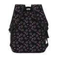 thumbnail image 4 of Honeii Cool Skull Love Print Backpack for Both Men and Women, Basic Bookbag for College, Work, or Travel,Rucksack Computer Bag-One Size, 4 of 5