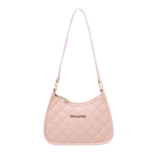 Bolso de Hombro Jinwen Acolchado Ligero Informal Pequeño Mujer Rosa jinwen bolso acolchado