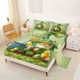thumbnail image 2 of Erosebridal Cute Cartoon Gnome Bed Sheets,Happy Easter Eggs Cute Blossom Daisy King Sheets For Kids Girls 4-Piece, 2 of 6
