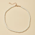 thumbnail image 3 of AYYUFE WomenFaux Pearl White Alloy Round Short Choker Necklace for Party Alloy White, 3 of 7