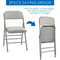 thumbnail image 3 of CozyBox 2-Pack Padded Folding Chairs with Steel Frame – Ideal for Indoor and Outdoor Events, Dining, and Parties, 3 of 4