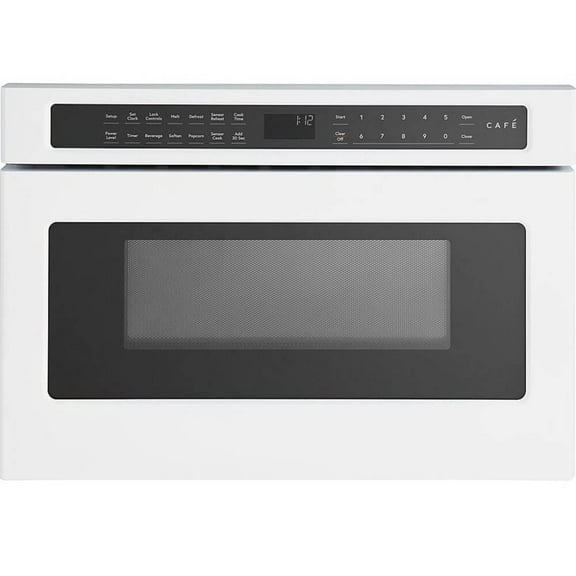 Café CWL112P4RW5 1.2 Cu. Ft. Matte White Built-In Drawer Microwave