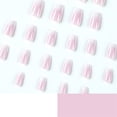 thumbnail image 3 of Fofosbeauty 24pcs Press on False Nails, Square Fake Nails, Short Square Pearl Gradual White, 3 of 8