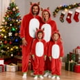 thumbnail image 2 of Pandaie Family Christmas Pajamas Matching Sets Womens Mens Kids Xmas Pjs Onesies Holiday Reindeer Sleepwear Outfits Plush Warm Winter Clothes Red XL, 2 of 6