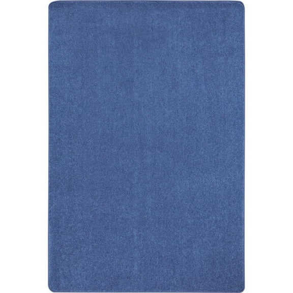 Joy Carpets Kid Essentials Just Kidding 12' x 15' Area Rug in Color Cobalt Blue