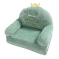 thumbnail image 1 of Cartoon Green Dinosaur Foldable Kid Sofa With Wide Handle, Soft Breathable Toddler Chair For Reading Relaxing Sleeping, 1 of 8