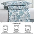 thumbnail image 4 of Beartech Ocean Quilt Set Queen Size Underwater World Quilt Lightweight Microfiber Bedspread Cabin Bedding Set, 4 of 7