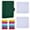 Dark Green, variant on Antner A6 6-Ring Binder Set, PU Leather Cover with 12 Zipper Cash Envelopes & Stickers, Money Saving Organizer for Cash Stuffing, Dark Green