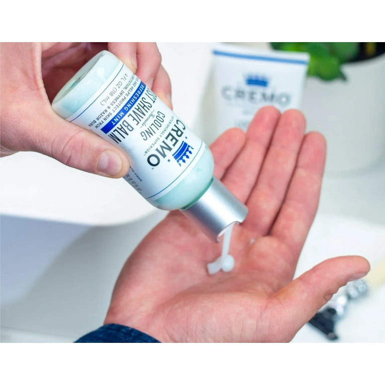 Cremo Cooling Post Shave Balm, Menthol-Infused After Shave Care