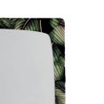 thumbnail image 3 of Ambesonne Tropical Fitted Sheet, Palm Foliage Overlapped, Queen Size, Reseda Green Dark Purple, 3 of 5