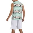thumbnail image 2 of Sikiie Cute Panda Basketball Jersey Reversible Men's Mesh Athletic Sports Shirts Training Practice S-4XL4X-Large, 2 of 6