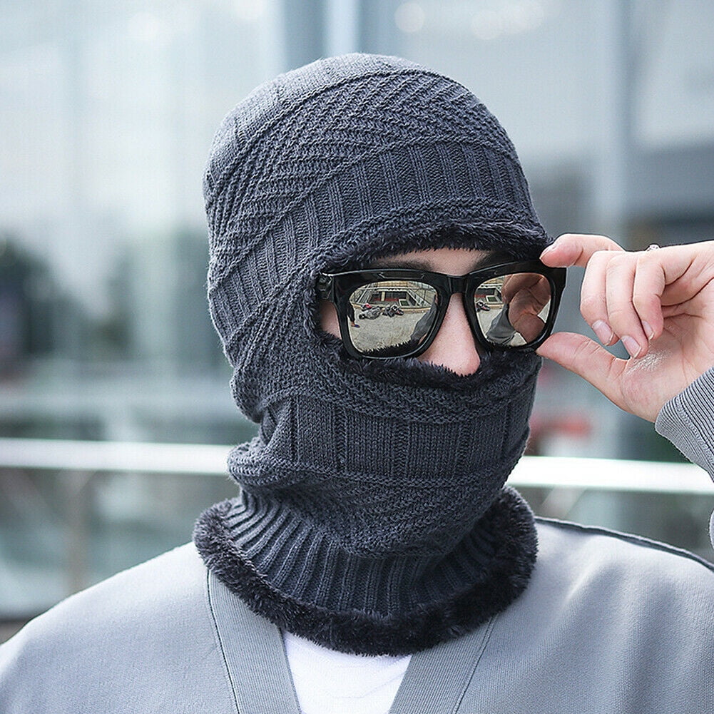 Winter Warm Face Mask Balaclava Ski Thermal Fleece Neck Gaiter Hood Beanie Hat 