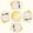 Placemats 1190, variant on brick , yellow Brick Stone Round Table Placemats Set Of 5 Wedge Table Mats Washable Heat Resistant Place Mat For Dining Table Kitchen Farmhouse Restaurant