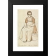 thumbnail image 2 of Joshua Cristall 12x18 Black Modern Framed Museum Art Print Titled - Seated Girl with a Basket (1810), 2 of 5