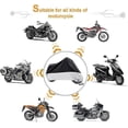 thumbnail image 2 of Carcasa de protección para Moto Bche de Moto Couverture de Scooter Impermable Exterieur Anti-UV Poussire Verrouillable 295 x 110 x 140 cm, 2 of 5