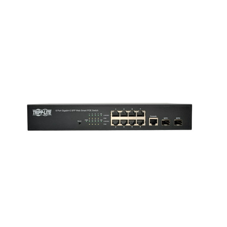 8-Port Gigabit L2 Managed PoE+ Switch, 140W, 2 Dedicated Gigabit SFP Slots,  20 Gbps, Web Interface