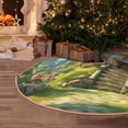 thumbnail image 5 of Rateoe Cute Mushroom Town A Pattern Christmas Tree Skirt with Ties , Christmas Tree Decorations, Farmhouse Christmas Decor Xmas Holiday Decorations-30", 5 of 6