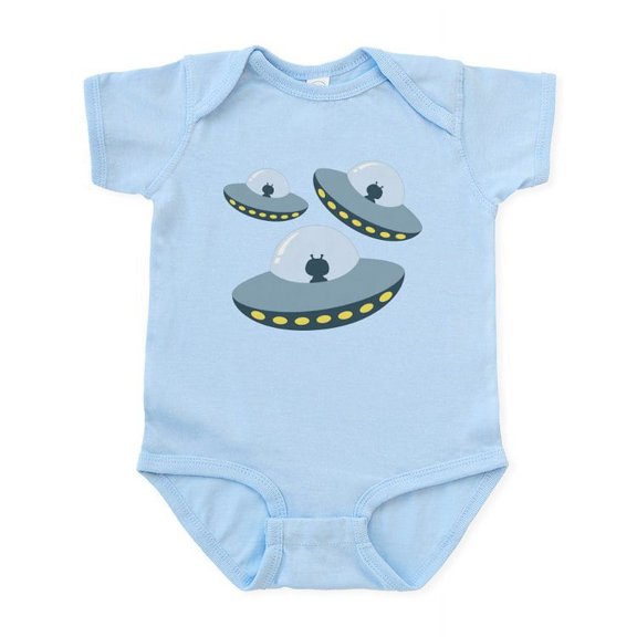 CafePress - UFO Spacecrafts Body Suit - Baby Light Bodysuit, Size Newborn - 24 Months