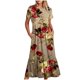 thumbnail image 1 of Puntoco Vestido Midi De Moda Para Mujer Vestido Con Cuello Redondo Y Manga Corta Con Doble Bolsillo Y Estampado Floral Color M,Regalos Para Mujer Joven, 1 of 5