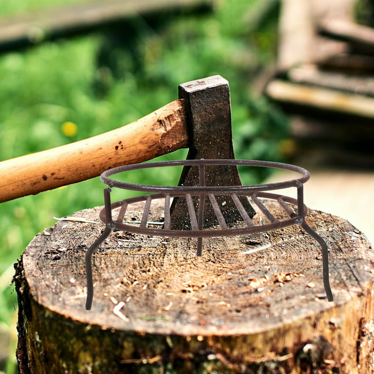 Outdoor Portable Double-layer Fire Pit Grill Iron Barbecue Tripod