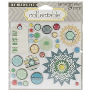 My Minds Eye Collectable Remarkable Decorative Brads-Day