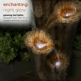 thumbnail image 5 of Alpine Corporation 47-Inch 3-Tier Cascading Tree Bark Fountain with 3 LED Lights, 5 of 11