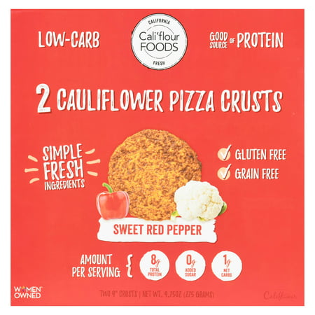 Cali'flour Foods Gluten Free, Low Carb Cauliflower Original Italian Pizza Crusts - 1 Box - (2 Total Crusts Per